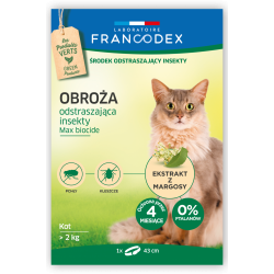 Francodex Obroża na pchły i kleszcze dla kota